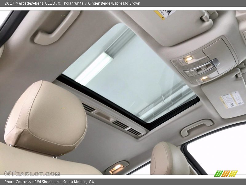 Polar White / Ginger Beige/Espresso Brown 2017 Mercedes-Benz GLE 350