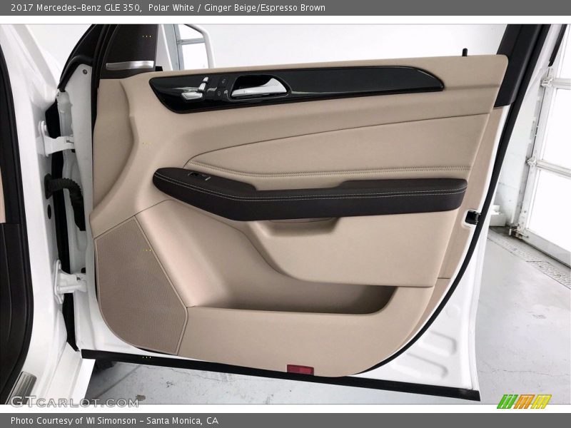 Polar White / Ginger Beige/Espresso Brown 2017 Mercedes-Benz GLE 350