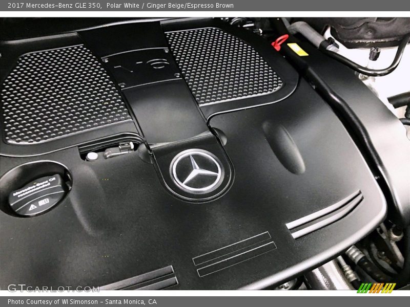 Polar White / Ginger Beige/Espresso Brown 2017 Mercedes-Benz GLE 350
