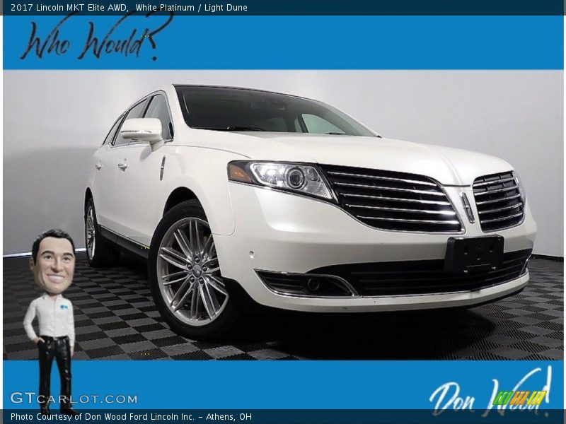 White Platinum / Light Dune 2017 Lincoln MKT Elite AWD