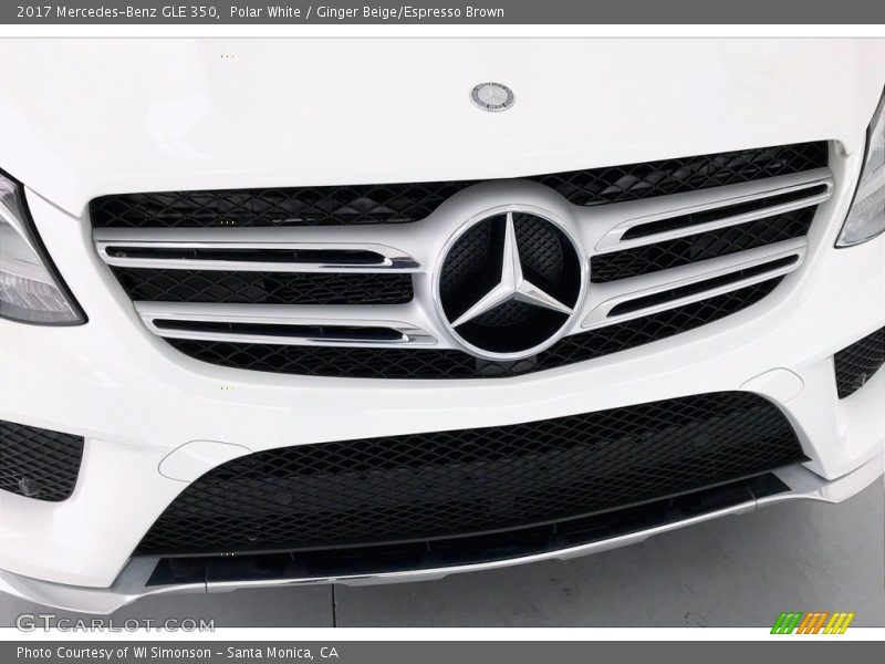 Polar White / Ginger Beige/Espresso Brown 2017 Mercedes-Benz GLE 350