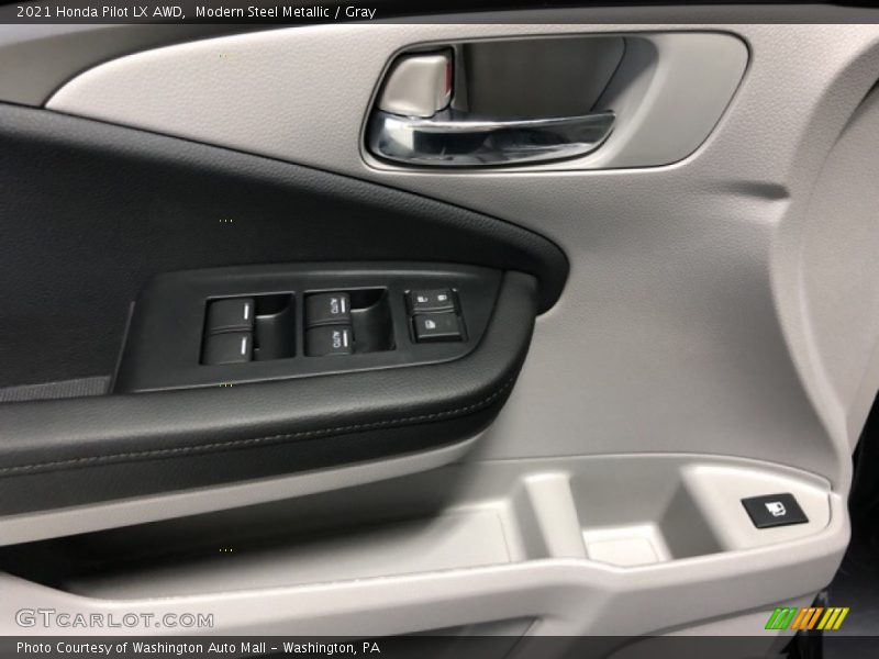Modern Steel Metallic / Gray 2021 Honda Pilot LX AWD