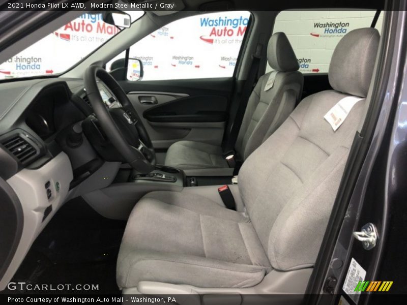 Modern Steel Metallic / Gray 2021 Honda Pilot LX AWD