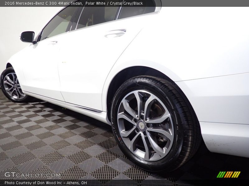 Polar White / Crystal Grey/Black 2016 Mercedes-Benz C 300 4Matic Sedan