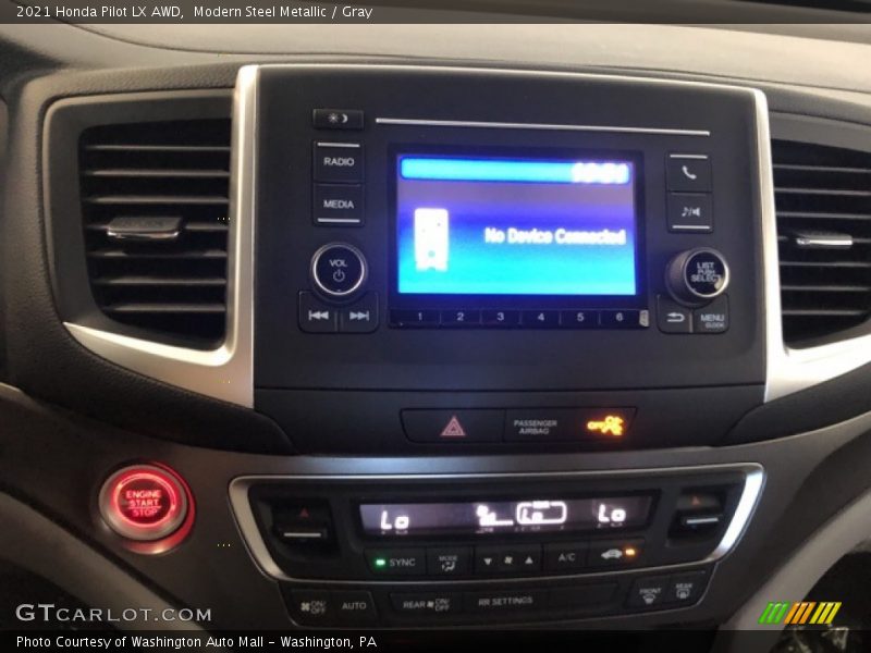 Modern Steel Metallic / Gray 2021 Honda Pilot LX AWD