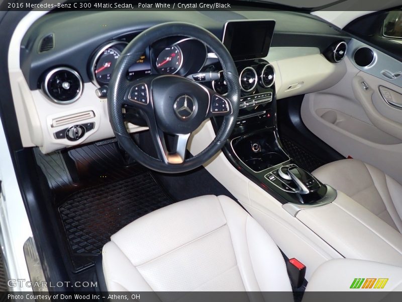 Polar White / Crystal Grey/Black 2016 Mercedes-Benz C 300 4Matic Sedan