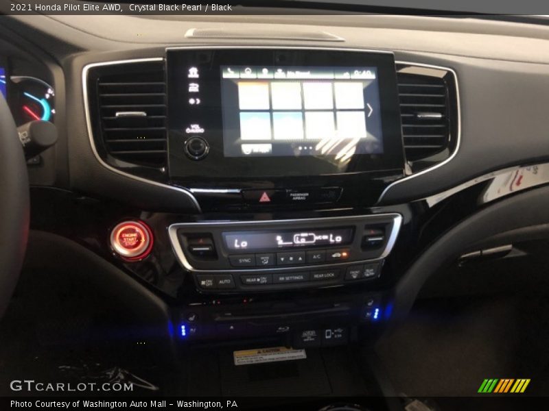 Crystal Black Pearl / Black 2021 Honda Pilot Elite AWD
