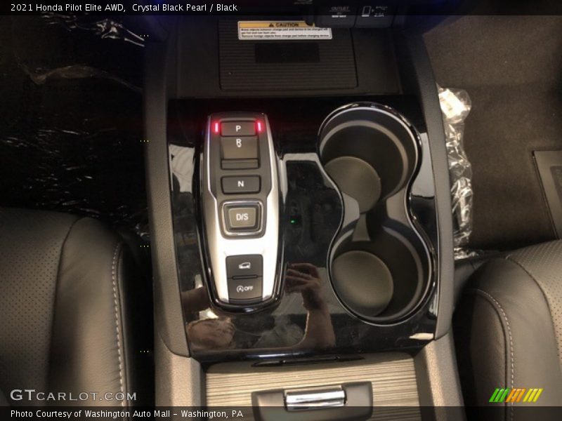 Crystal Black Pearl / Black 2021 Honda Pilot Elite AWD