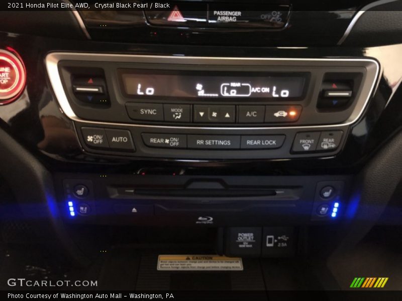 Crystal Black Pearl / Black 2021 Honda Pilot Elite AWD