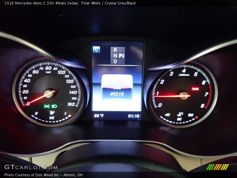 Polar White / Crystal Grey/Black 2016 Mercedes-Benz C 300 4Matic Sedan