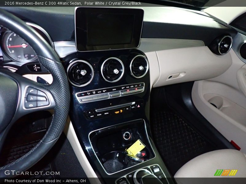 Polar White / Crystal Grey/Black 2016 Mercedes-Benz C 300 4Matic Sedan
