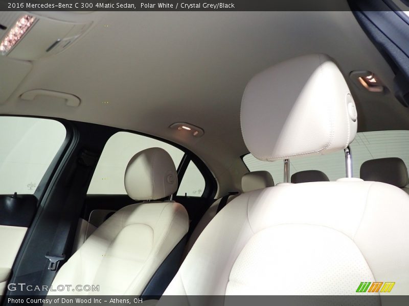 Polar White / Crystal Grey/Black 2016 Mercedes-Benz C 300 4Matic Sedan