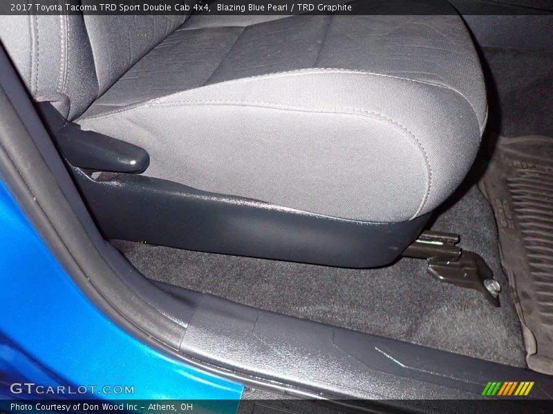 Blazing Blue Pearl / TRD Graphite 2017 Toyota Tacoma TRD Sport Double Cab 4x4