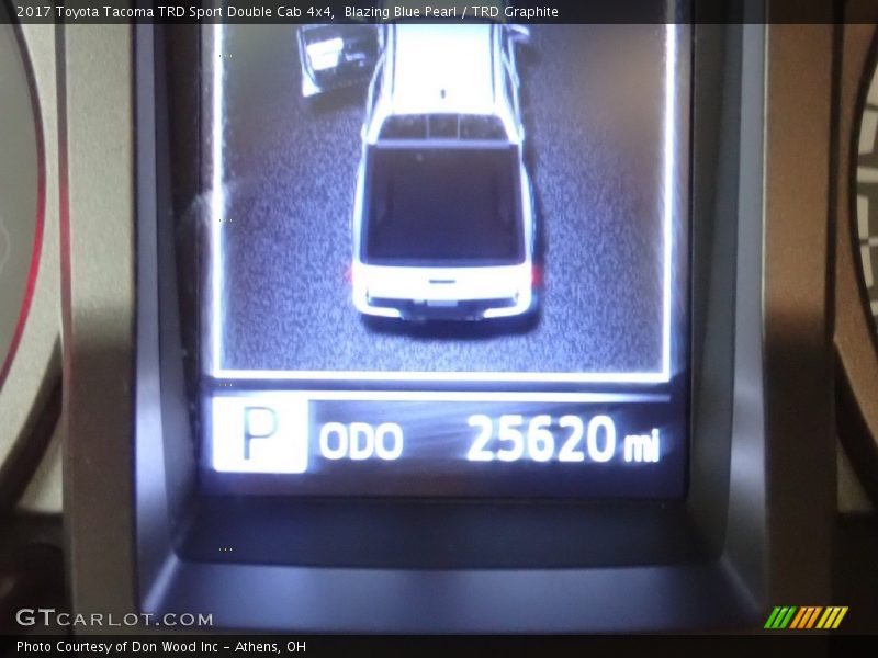 Blazing Blue Pearl / TRD Graphite 2017 Toyota Tacoma TRD Sport Double Cab 4x4