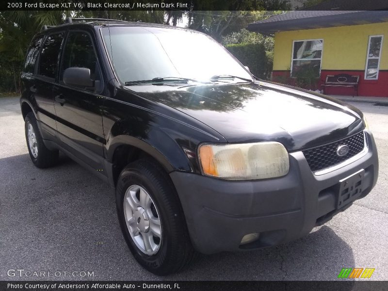 Black Clearcoat / Medium Dark Flint 2003 Ford Escape XLT V6