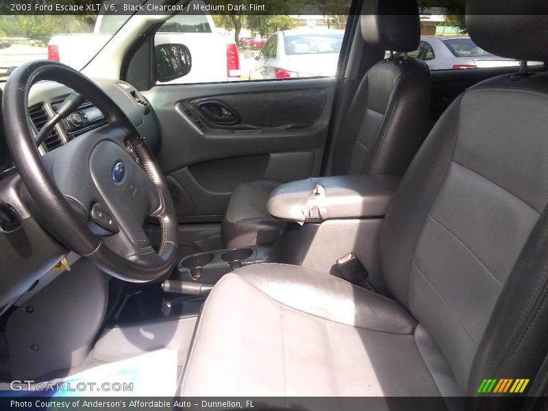Black Clearcoat / Medium Dark Flint 2003 Ford Escape XLT V6