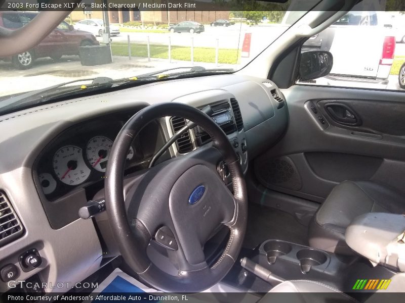 Black Clearcoat / Medium Dark Flint 2003 Ford Escape XLT V6