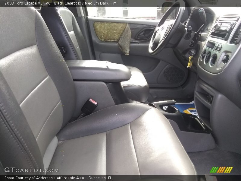 Black Clearcoat / Medium Dark Flint 2003 Ford Escape XLT V6