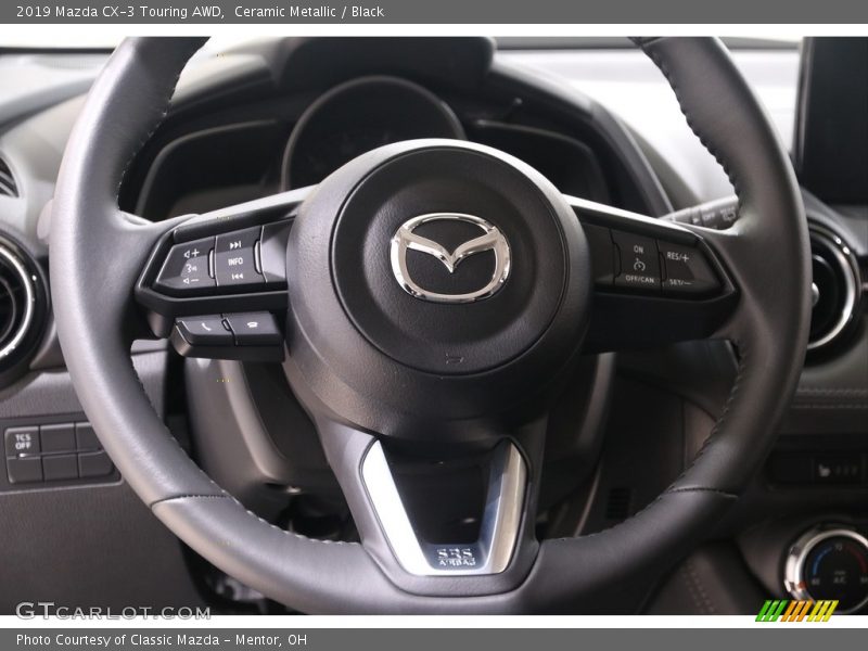 Ceramic Metallic / Black 2019 Mazda CX-3 Touring AWD