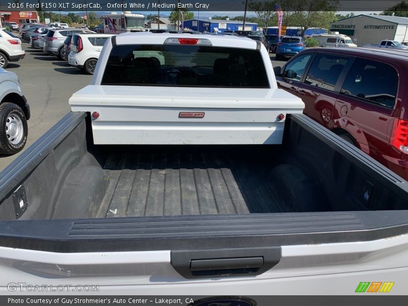 Oxford White / Medium Earth Gray 2016 Ford F150 XLT SuperCab