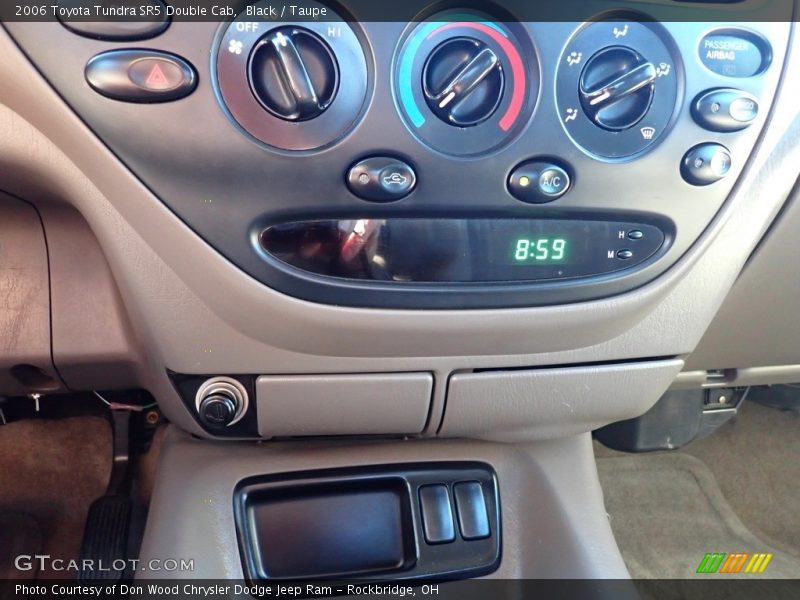 Black / Taupe 2006 Toyota Tundra SR5 Double Cab