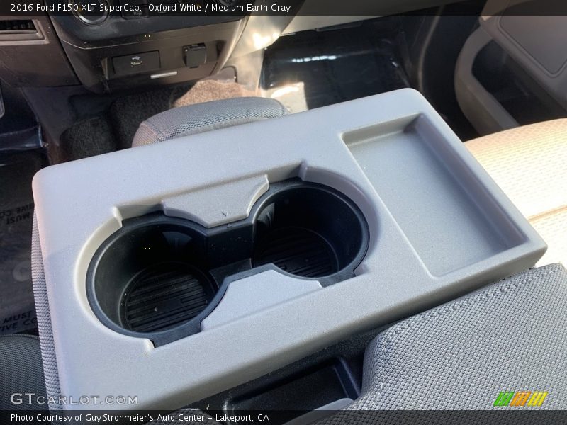 Oxford White / Medium Earth Gray 2016 Ford F150 XLT SuperCab