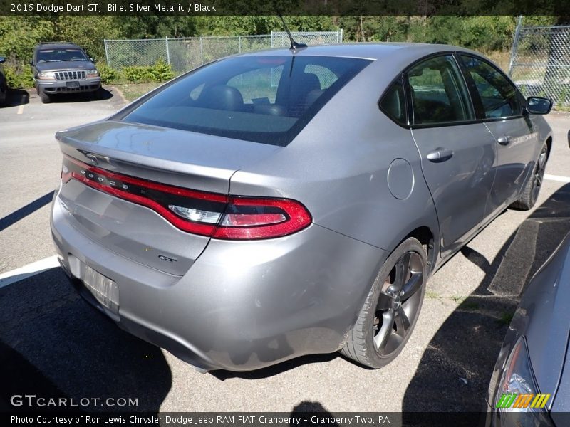 Billet Silver Metallic / Black 2016 Dodge Dart GT