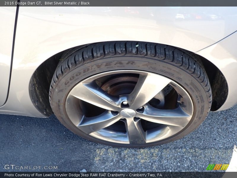 Billet Silver Metallic / Black 2016 Dodge Dart GT