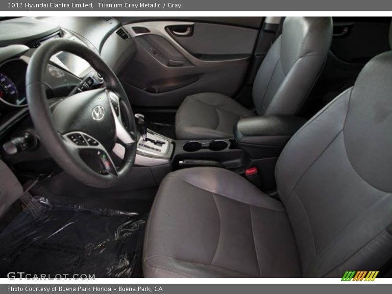 Titanium Gray Metallic / Gray 2012 Hyundai Elantra Limited