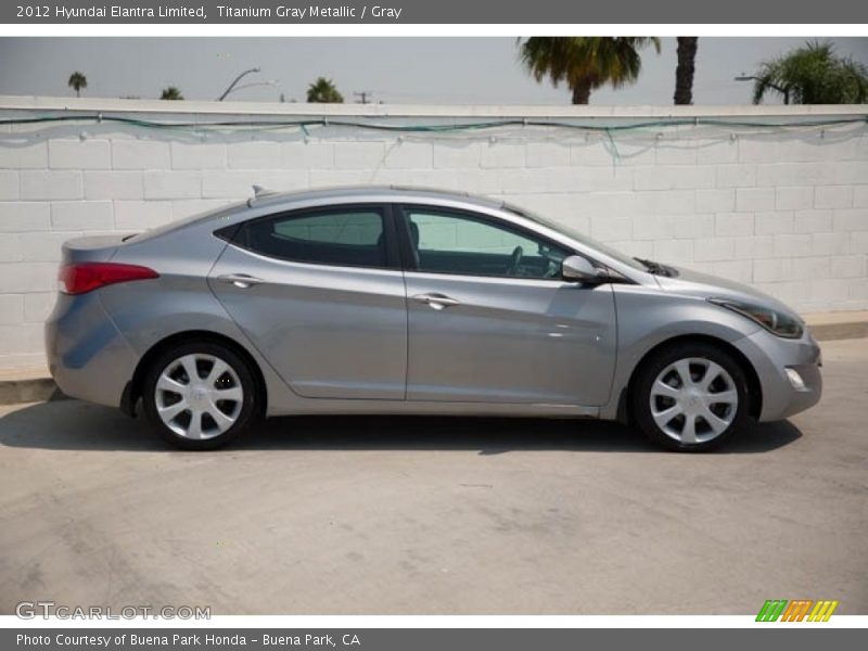 Titanium Gray Metallic / Gray 2012 Hyundai Elantra Limited