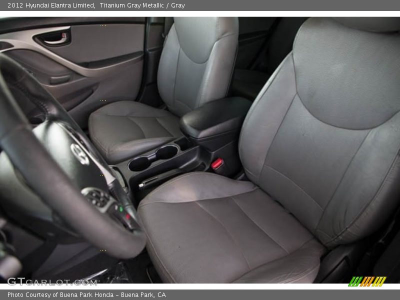 Titanium Gray Metallic / Gray 2012 Hyundai Elantra Limited