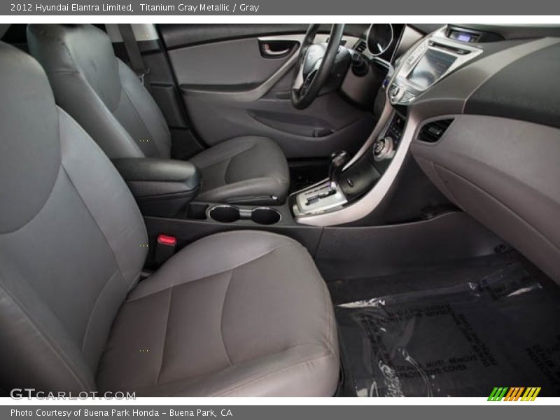 Titanium Gray Metallic / Gray 2012 Hyundai Elantra Limited