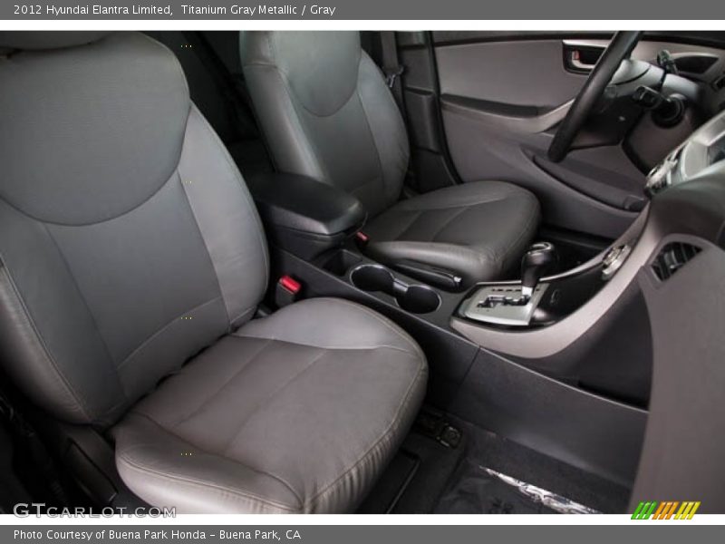 Titanium Gray Metallic / Gray 2012 Hyundai Elantra Limited