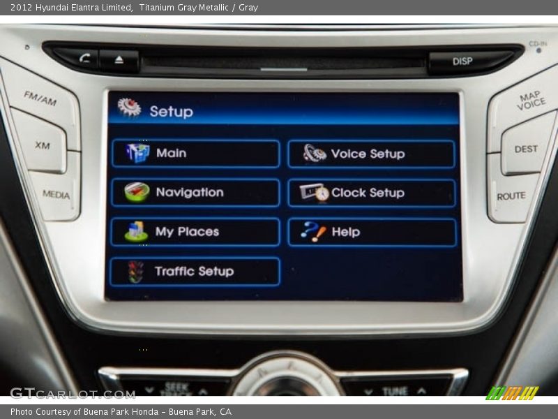 Titanium Gray Metallic / Gray 2012 Hyundai Elantra Limited