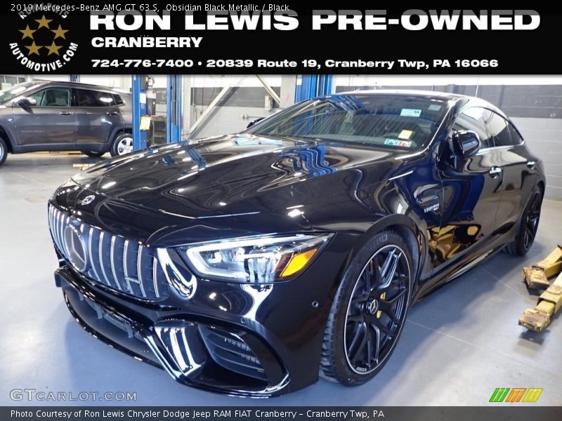 Obsidian Black Metallic / Black 2019 Mercedes-Benz AMG GT 63 S