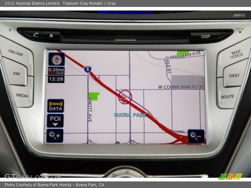 Titanium Gray Metallic / Gray 2012 Hyundai Elantra Limited