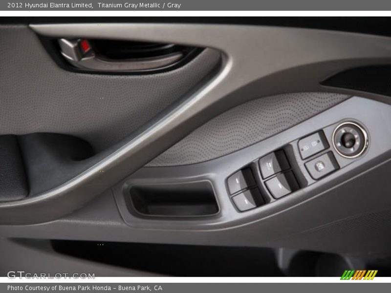 Titanium Gray Metallic / Gray 2012 Hyundai Elantra Limited