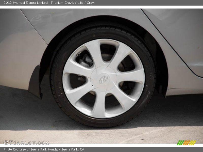 Titanium Gray Metallic / Gray 2012 Hyundai Elantra Limited
