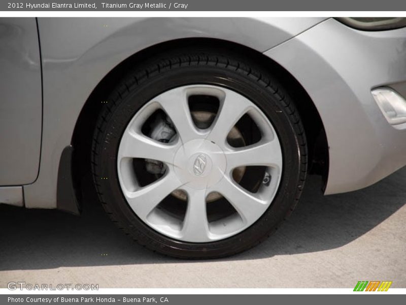 Titanium Gray Metallic / Gray 2012 Hyundai Elantra Limited