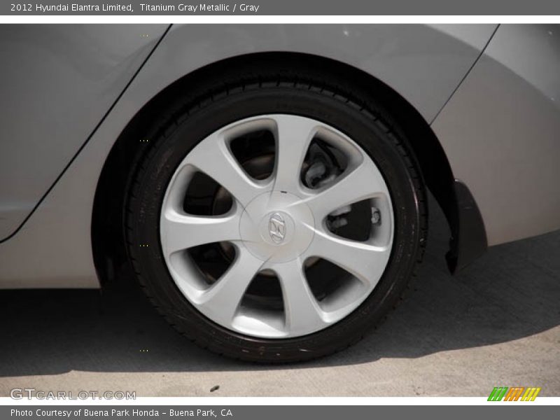 Titanium Gray Metallic / Gray 2012 Hyundai Elantra Limited