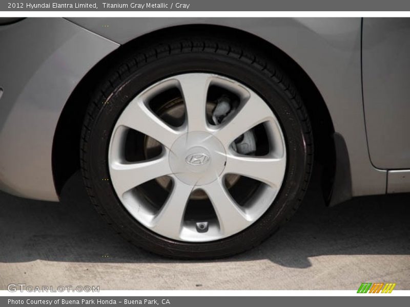 Titanium Gray Metallic / Gray 2012 Hyundai Elantra Limited