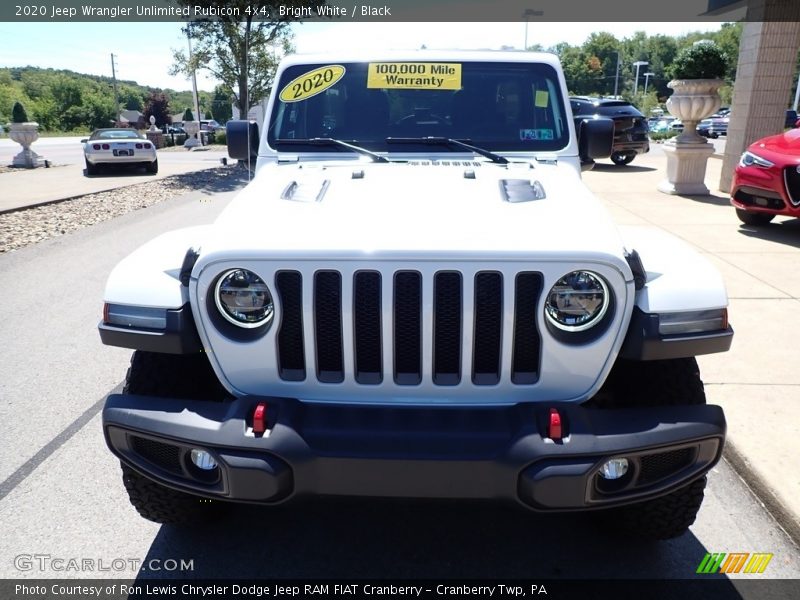 Bright White / Black 2020 Jeep Wrangler Unlimited Rubicon 4x4