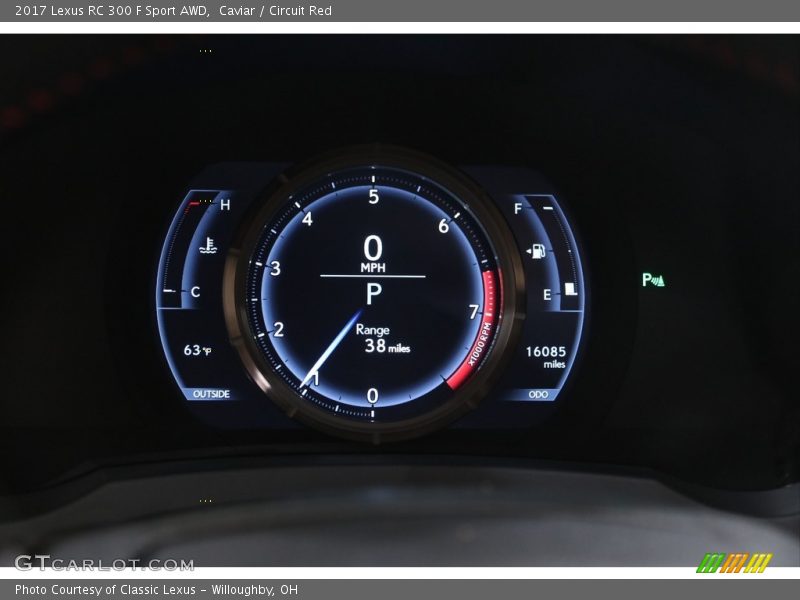 Caviar / Circuit Red 2017 Lexus RC 300 F Sport AWD