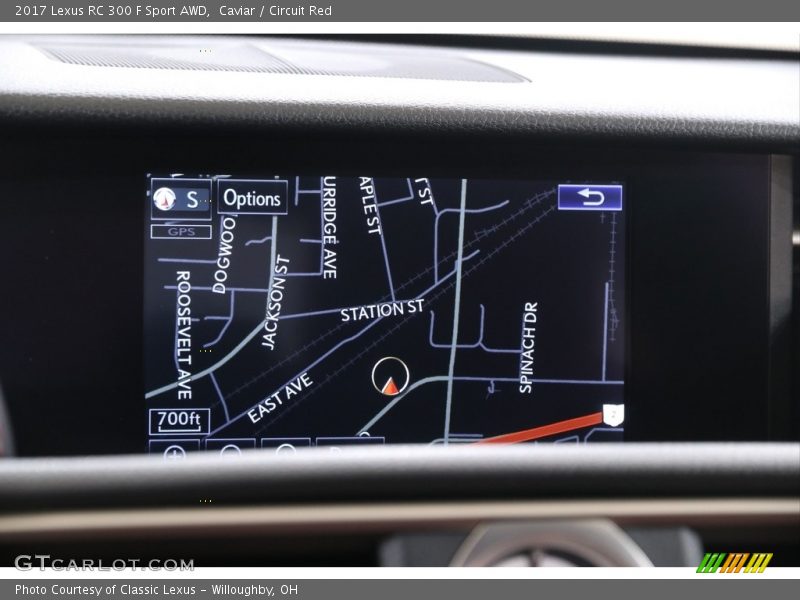 Caviar / Circuit Red 2017 Lexus RC 300 F Sport AWD