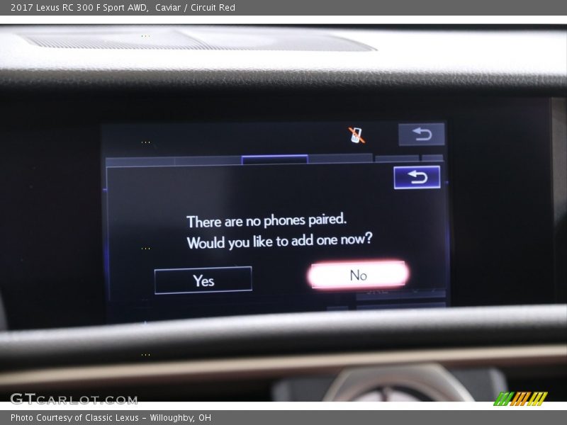 Caviar / Circuit Red 2017 Lexus RC 300 F Sport AWD