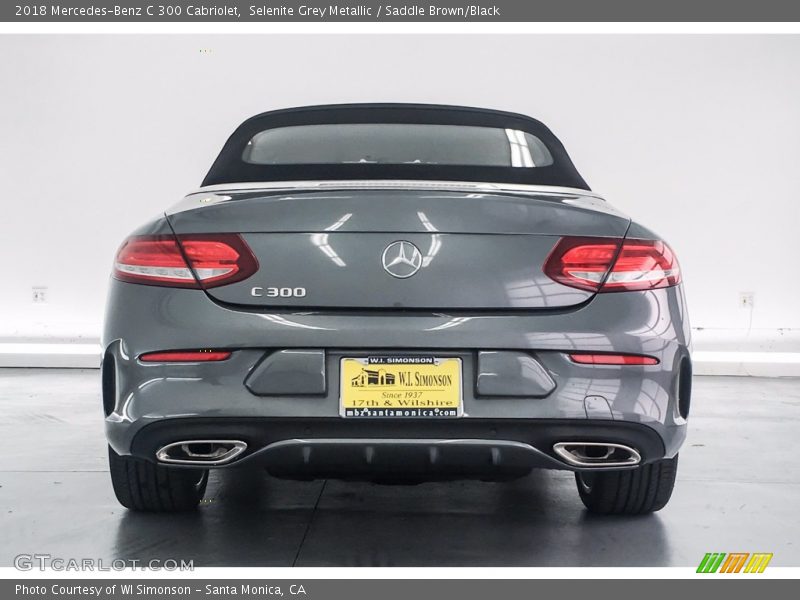 Selenite Grey Metallic / Saddle Brown/Black 2018 Mercedes-Benz C 300 Cabriolet