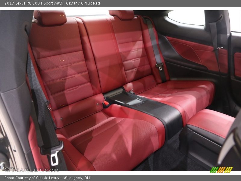 Caviar / Circuit Red 2017 Lexus RC 300 F Sport AWD