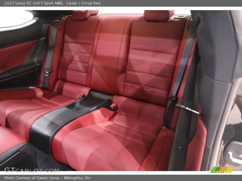 Caviar / Circuit Red 2017 Lexus RC 300 F Sport AWD
