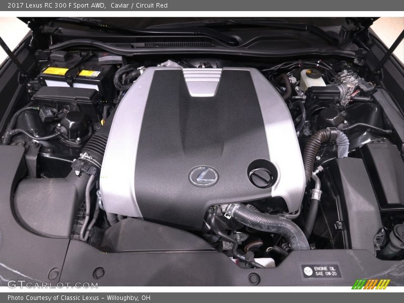 Caviar / Circuit Red 2017 Lexus RC 300 F Sport AWD