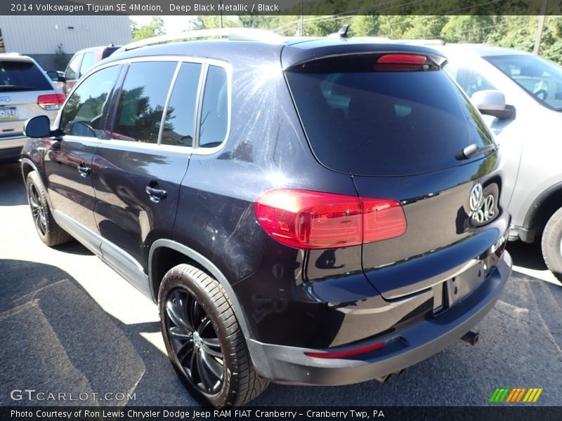 Deep Black Metallic / Black 2014 Volkswagen Tiguan SE 4Motion